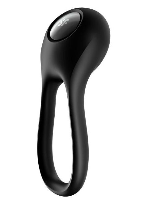 Черное эрекционное виброкольцо Majestic Duo - Satisfyer - в Череповце купить с доставкой
