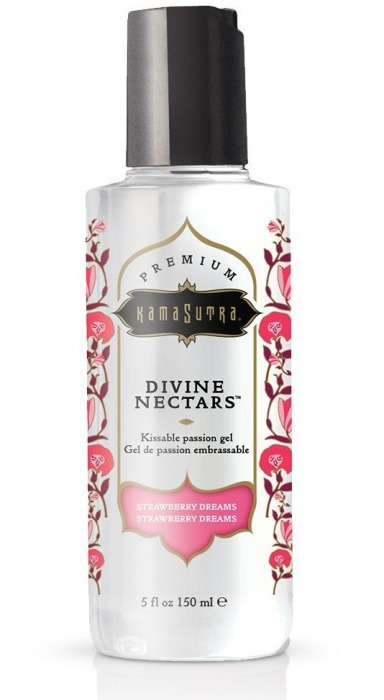 Гель-лубрикант на водной основе Divine Nectars Strawberry Dream с ароматом клубники - 150 мл. - Kama Sutra - купить с доставкой в Череповце