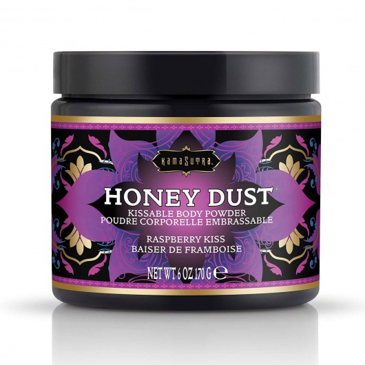 Пудра для тела Honey Dust Body Powder с ароматом малины - 170 гр. - Kama Sutra - купить с доставкой в Череповце