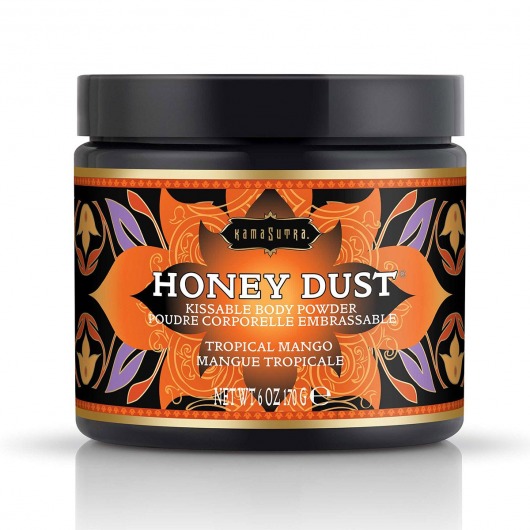 Пудра для тела Honey Dust Body Powder с ароматом манго - 170 гр. - Kama Sutra - купить с доставкой в Череповце