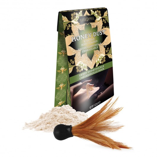 Пудра для тела Honey Dust Body Powder с ароматом жимолости - 28 гр. - Kama Sutra - купить с доставкой в Череповце