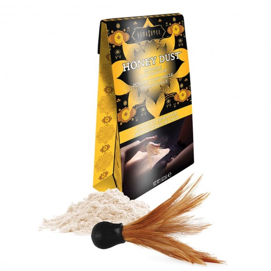 Пудра для тела Honey Dust Body Powder с ароматом кокоса и ананаса - 28 гр. - Kama Sutra - купить с доставкой в Череповце