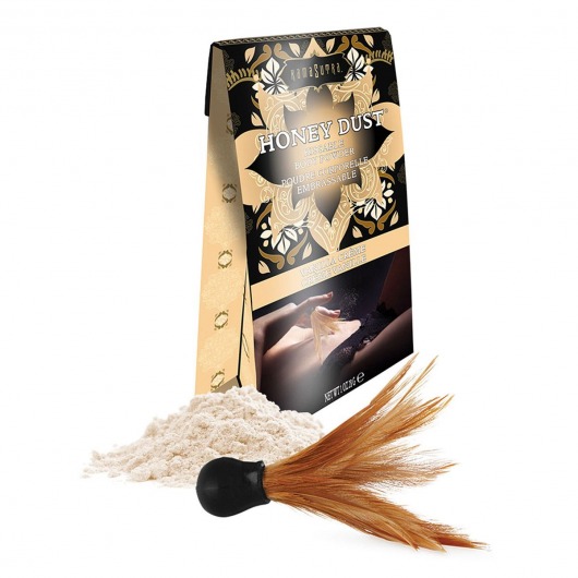 Пудра для тела Honey Dust Body Powder с ароматом ванили - 28 гр. - Kama Sutra - купить с доставкой в Череповце