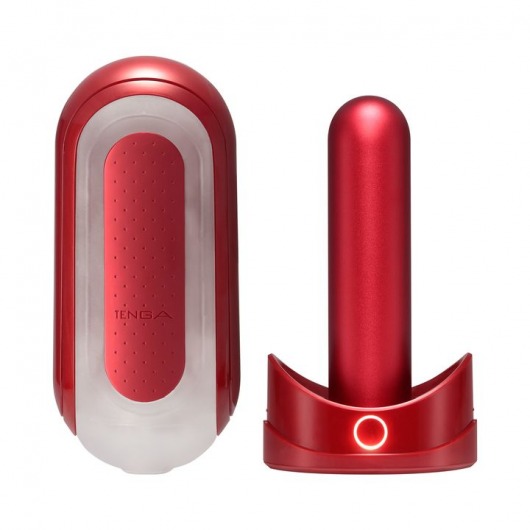 Красный мастурбатор Flip Zero Red   Warmer с подогревом - Tenga - в Череповце купить с доставкой