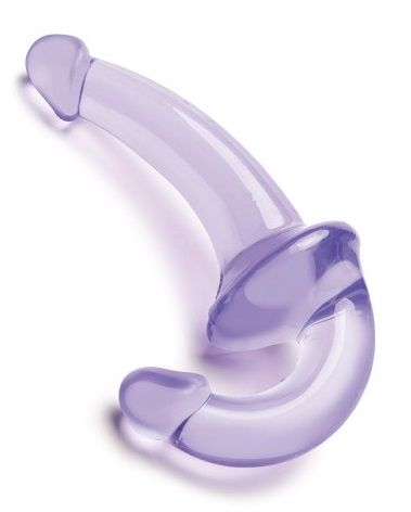 Фиолетовый безремневой страпон Strapless Strap-On - Lux Fetish - купить с доставкой в Череповце
