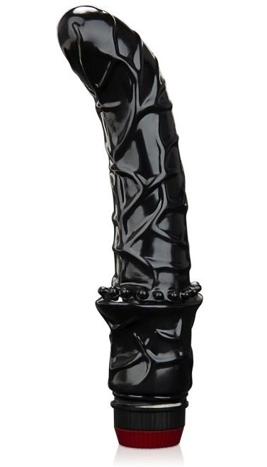 Черный вибромассажер простаты 6  Premium Prostate Massager - BlueLine - в Череповце купить с доставкой