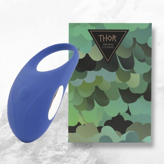Синее кольцо с вибрацией Thor Cockring - FeelzToys - в Череповце купить с доставкой