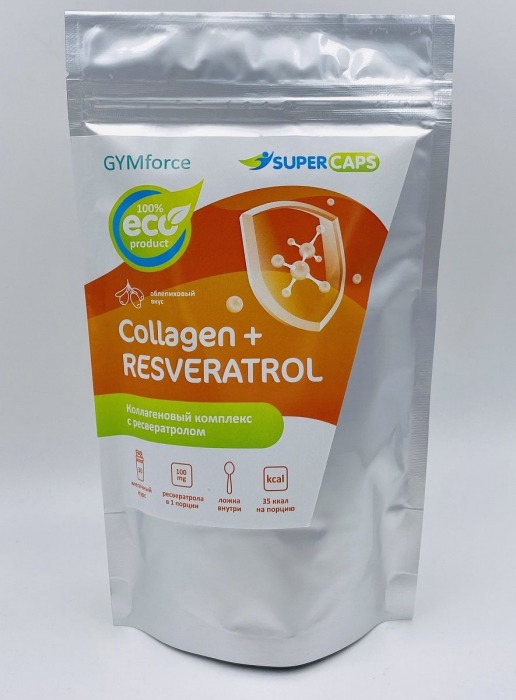 Натуральный коллаген с ресвератролом GYMforce Collagen+ - 150 гр. - SuperCaps - купить с доставкой в Череповце