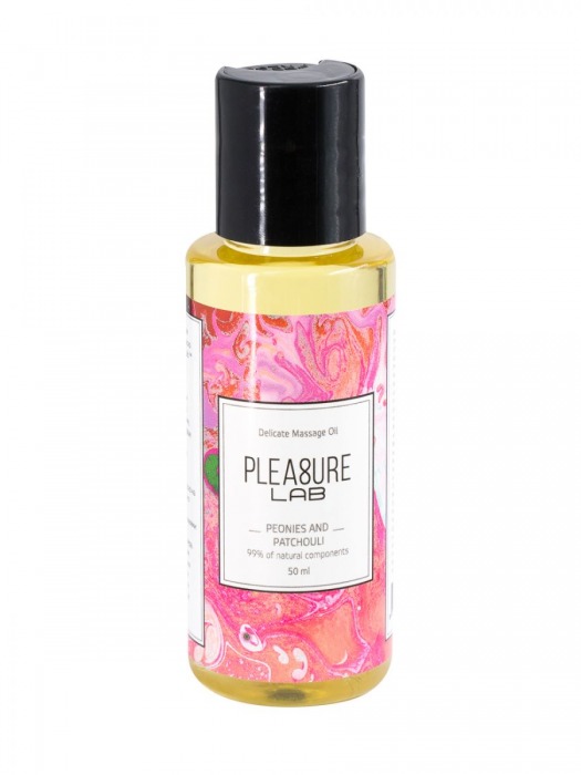 Массажное масло Pleasure Lab Delicate с ароматом пиона и пачули - 50 мл. - Pleasure Lab - купить с доставкой в Череповце