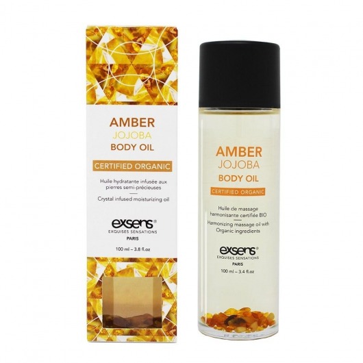 Органическое массажное масло AMBER JOJOBA - 100 мл. - Exsens - купить с доставкой в Череповце