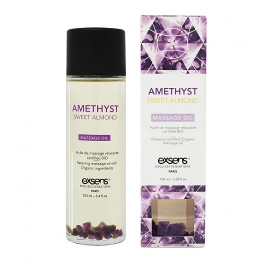 Органическое массажное масло AMETHYST SWEET ALMOND - 100 мл. - Exsens - купить с доставкой в Череповце