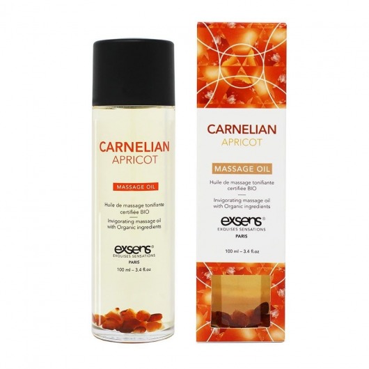 Органическое массажное масло CARNELIAN APRICOT - 100 мл. - Exsens - купить с доставкой в Череповце