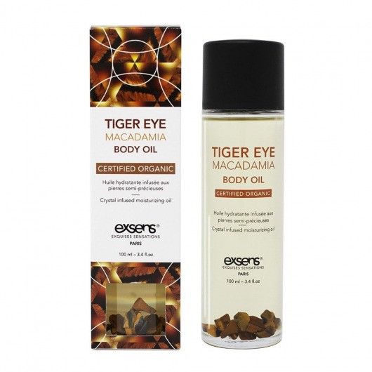 Органическое массажное масло TIGER EYE MACADAMIA - 100 мл. - Exsens - купить с доставкой в Череповце
