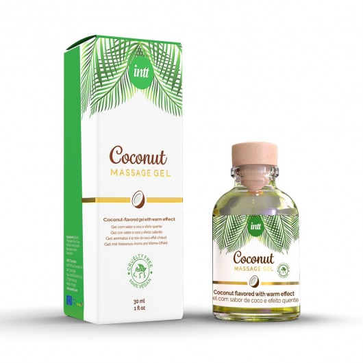 Массажный гель с ароматом кокоса Coconut - 30 мл. - INTT - купить с доставкой в Череповце