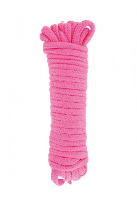 Розовая веревка для связывания Sweet Caress Rope - 10 метров - Sweet Caress - купить с доставкой в Череповце
