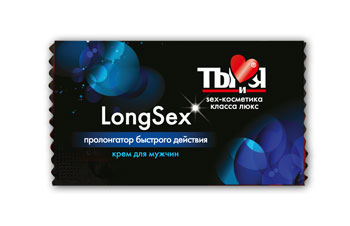 Пролонгирующий крем LongSex в одноразовой упаковке - 1,5 гр. - Биоритм - купить с доставкой в Череповце