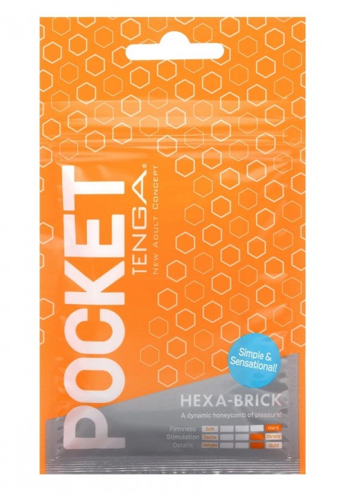 Карманный мастурбатор HEXA-BRICK - Tenga - в Череповце купить с доставкой