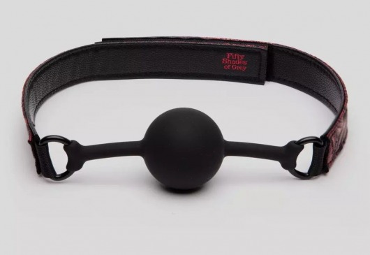 Кляп-шар на двусторонних ремешках Reversible Silicone Ball Gag - Fifty Shades of Grey - купить с доставкой в Череповце