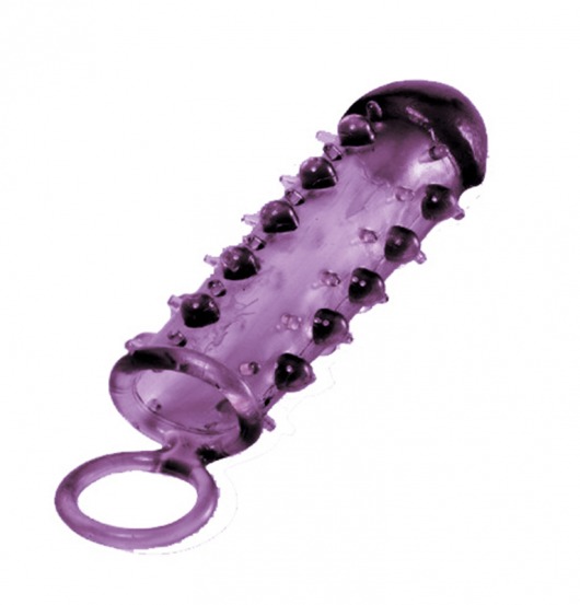 Закрытая фиолетовая насадка с пупырышками SAMURAI PENIS SLEEVE PURPLE - 14,5 см. - NMC - в Череповце купить с доставкой