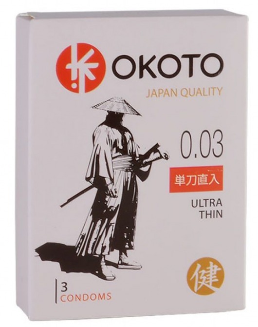 Ультратонкие презервативы OKOTO Ultra Thin - 3 шт. - Sitabella - купить с доставкой в Череповце