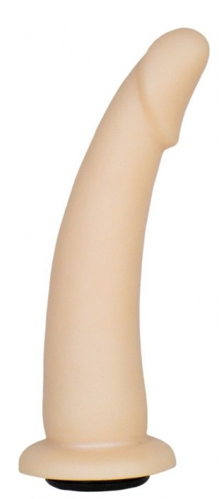 Телесная гладкая насадка-фаллоимитатор Harness - 17 см. - LOVETOY (А-Полимер) - купить с доставкой в Череповце