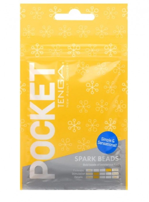 Карманный мастурбатор Spark Beads - Tenga - в Череповце купить с доставкой