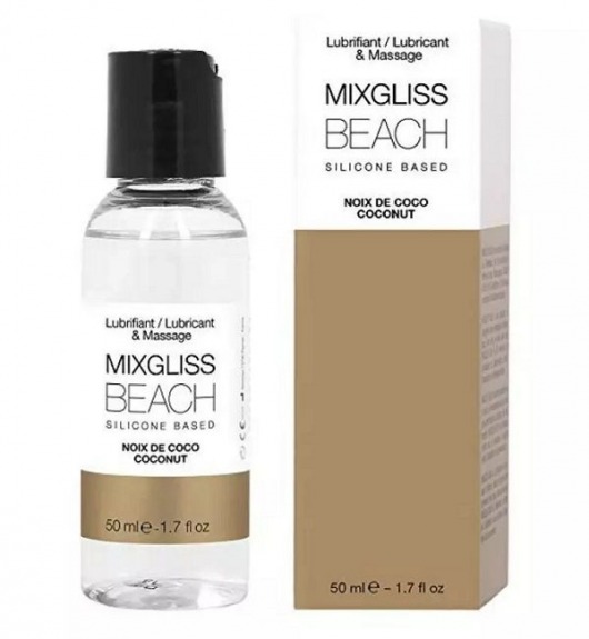 Смазка на силиконовой основе Mixgliss Beach - 50 мл. - Mixgliss - купить с доставкой в Череповце