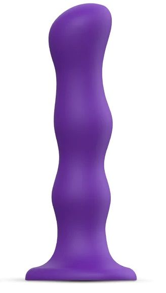 Фиолетовая насадка Strap-On-Me Dildo Geisha Balls size XL - Strap-on-me - купить с доставкой в Череповце