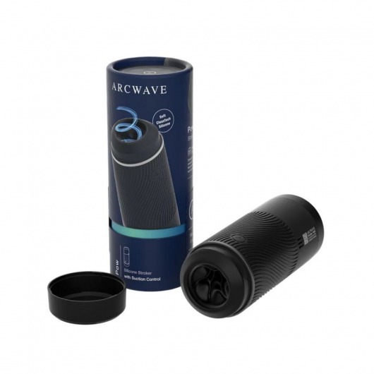 Черный мастурбатор с контролем всасывания Arcwave Pow Stroker - Arcwave - в Череповце купить с доставкой