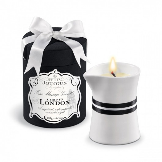 Массажное масло в виде большой свечи Petits Joujoux London с ароматом ревеня, амбры и чёрной смородины - MyStim - купить с доставкой в Череповце
