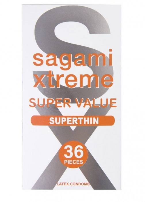 Ультратонкие презервативы Sagami Xtreme Superthin - 36 шт. - Sagami - купить с доставкой в Череповце
