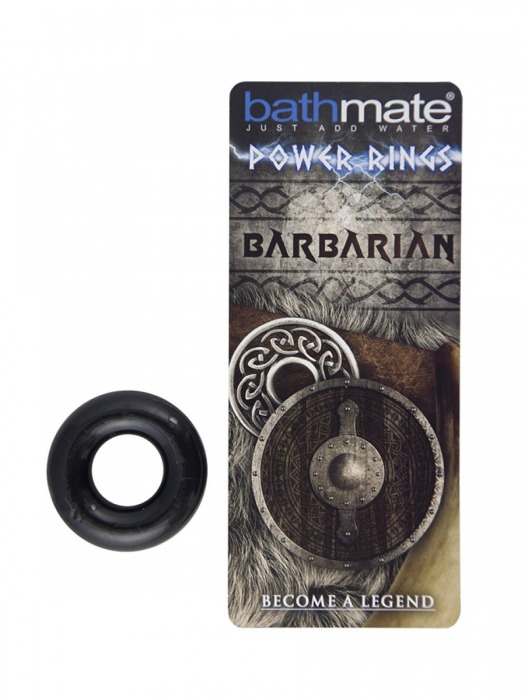 Чёрное эрекционное кольцо Barbarian - Bathmate - в Череповце купить с доставкой