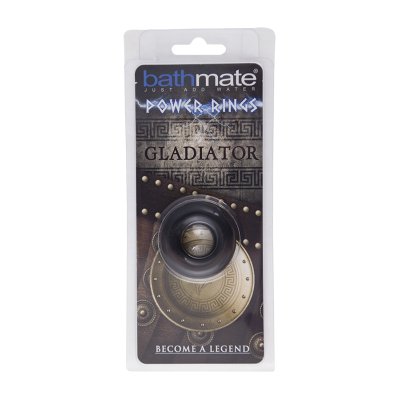 Чёрное эрекционное кольцо Gladiator - Bathmate - в Череповце купить с доставкой