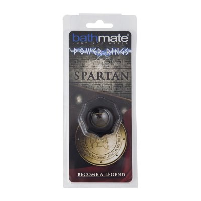 Чёрное эрекционное кольцо Spartan - Bathmate - в Череповце купить с доставкой