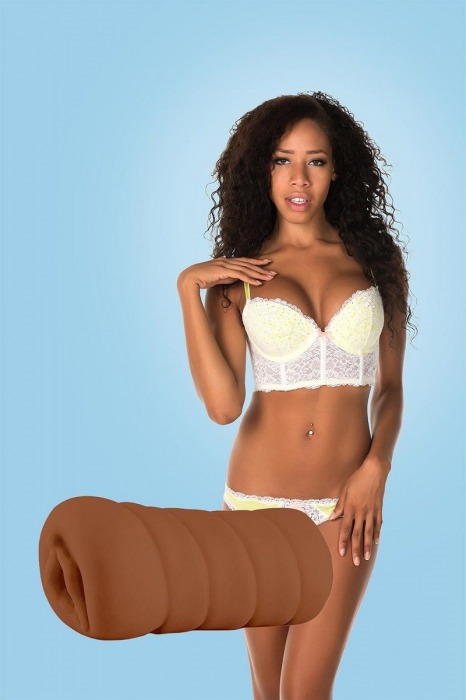 Коричневый мастурбатор-вагина BRIANNA - Dream Toys - в Череповце купить с доставкой