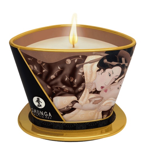 Массажная свеча Intoxicatin Chocolate с ароматом шоколада - 170 мл. - Shunga - купить с доставкой в Череповце