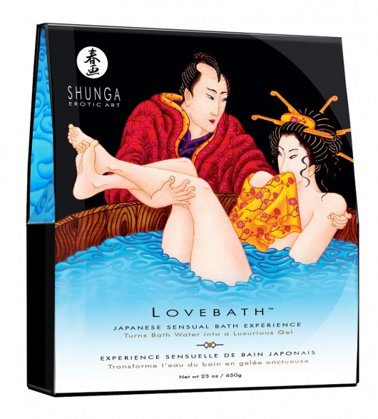 Соль для ванны Lovebath Ocean temptation, превращающая воду в гель - 650 гр. - Shunga - купить с доставкой в Череповце