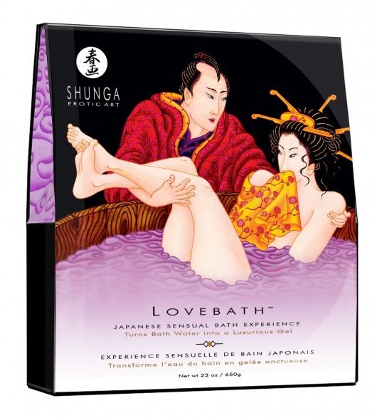 Соль для ванны Lovebath Sensual lotus, превращающая воду в гель - 650 гр. - Shunga - купить с доставкой в Череповце