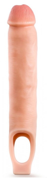 Телесная насадка-удлинитель 11.5 Inch Silicone Cock Sheath Penis Extender - 29,2 см. - Blush Novelties - в Череповце купить с доставкой