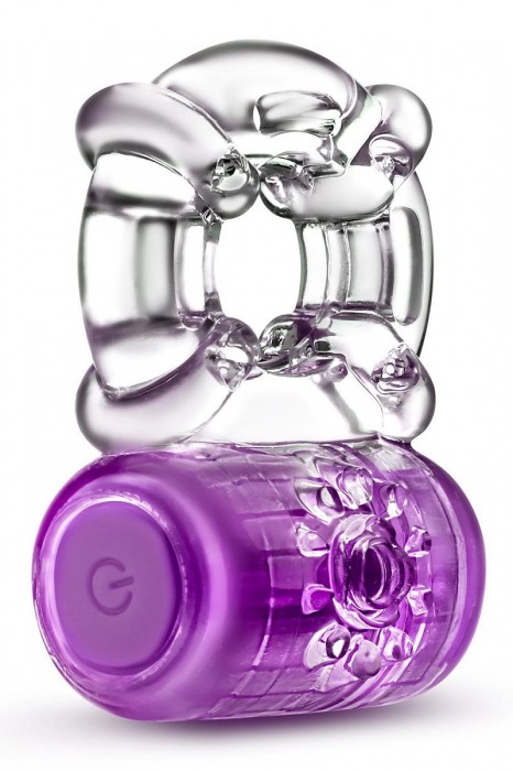 Фиолетовое эрекционное виброкольцо One Night Stand Vibrating C-Ring - Blush Novelties - в Череповце купить с доставкой