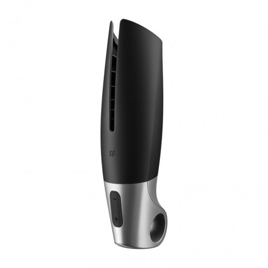 Черный мастурбатор с вибрацией Power Masturbator - Satisfyer - в Череповце купить с доставкой