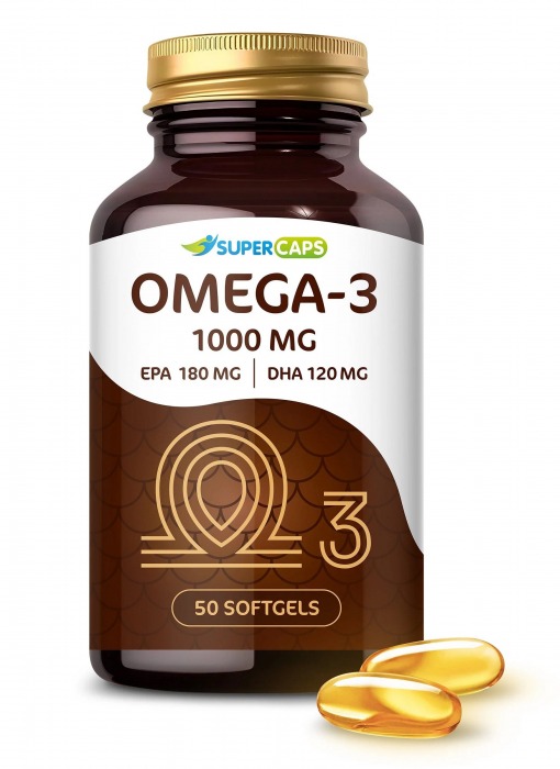 Пищевая добавка SuperCaps OMEGA-3 - 50 капсул (1000 мг) - SuperCaps - купить с доставкой в Череповце
