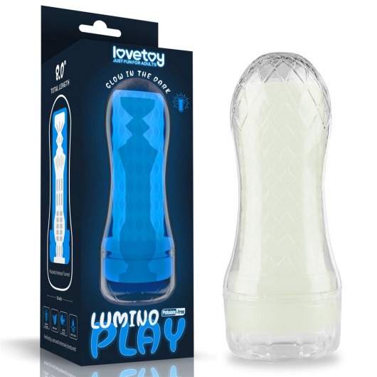 Светящийся в темноте мастурбатор Lumino Play Masturbator Pocketed - Lovetoy - в Череповце купить с доставкой