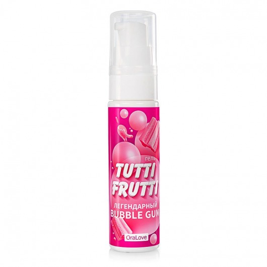 Интимный гель на водной основе Tutti-Frutti Bubble Gum - 30 гр. - Биоритм - купить с доставкой в Череповце