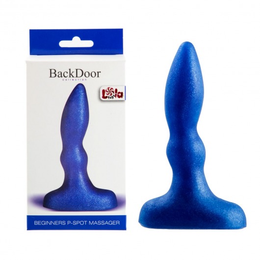 Синий анальный стимулятор Beginners p-spot massager - 11 см. - Lola Games - в Череповце купить с доставкой