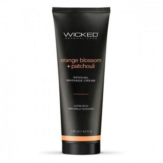 Массажный легкий крем WICKED Orange Blossom plus Patchouli - 120 мл. - Wicked - купить с доставкой в Череповце