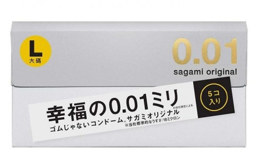 Презервативы Sagami Original 0.02 L-size увеличенного размера - 5 шт. - Sagami - купить с доставкой в Череповце
