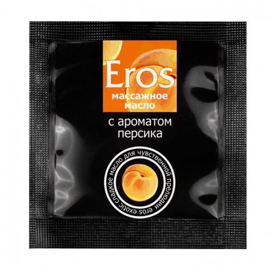 Саше массажного масла Eros exotic с ароматом персика - 4 гр. - Биоритм - купить с доставкой в Череповце