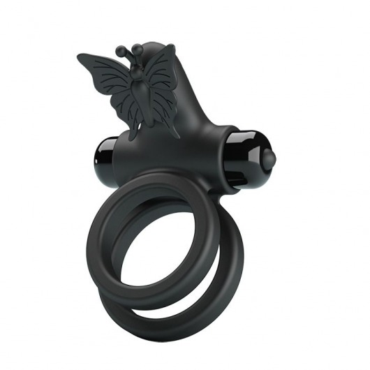 Черное эрекционное виброкольцо Passionate Ring IX - Baile - в Череповце купить с доставкой