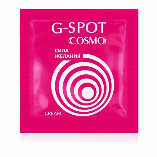 Стимулирующий интимный крем для женщин Cosmo G-spot - 2 гр. - Биоритм - купить с доставкой в Череповце